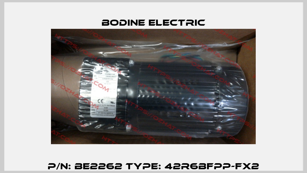 P/N: BE2262 Type: 42R6BFPP-FX2 BODINE ELECTRIC