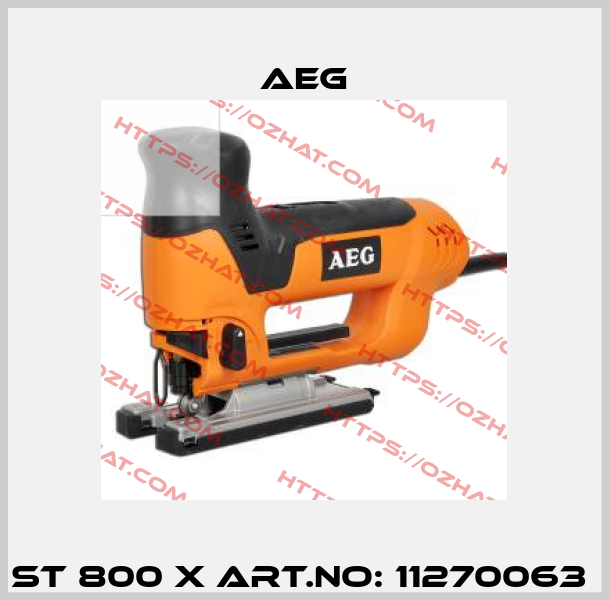 ST 800 X Art.No: 11270063  AEG