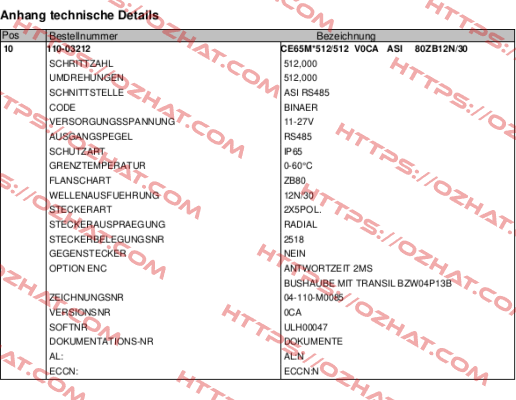 110-03212 TR Electronic