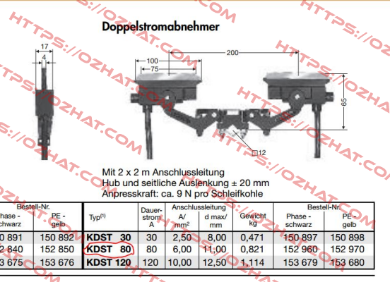 SA-KDST80PH-2000 (0152960/00)  Vahle