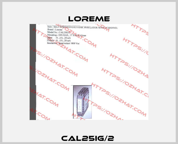 CAL25IG/2  Loreme