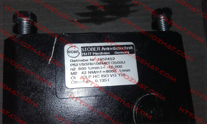 Nr: 1952452, P521SGR0100MEED503U Stober