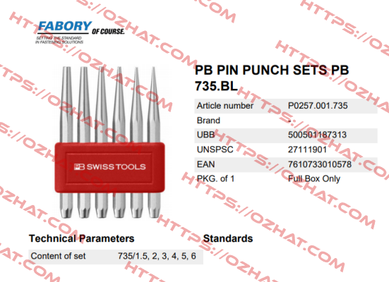 P0257.001.735 Fabory