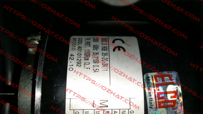 3RGB35.20.3V/1 "MT1510" *40101292* Elco