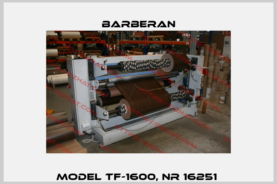 Model TF-1600, Nr 16251  Barberan