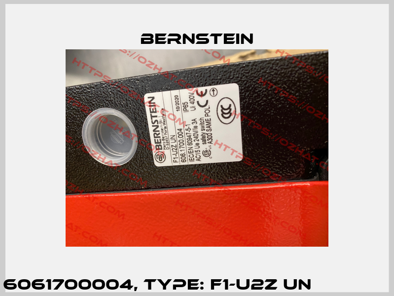 P/N: 6061700004, Type: F1-U2Z UN                    A Bernstein