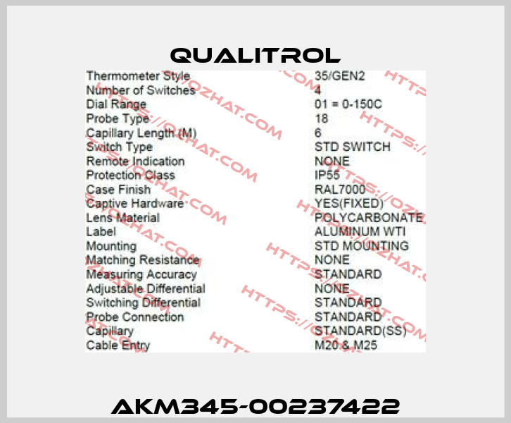 AKM345-00237422 Qualitrol