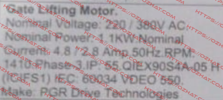Q1E X 90S4A-05 H PGR Drive Technologies