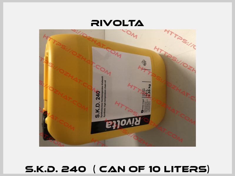 S.K.D. 240  ( can of 10 liters) Rivolta