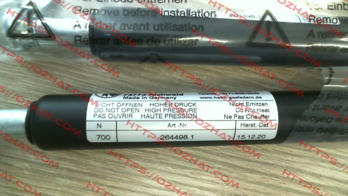 G10-23ST-35458 Hahn Gasfedern