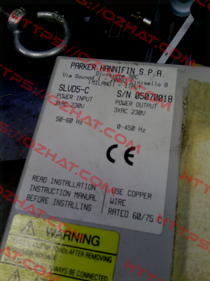 SLVD5,  SN: 05070018  Parker