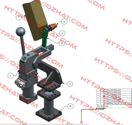 Sensor for Piston VG 40 Z A10 T12  Tünkers