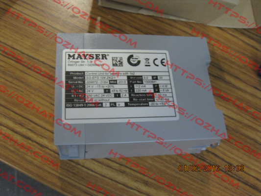 SG-EFS 104 ZK2/1 24 V AC/DC/Pb-Free 1,2 kOhm Mayser