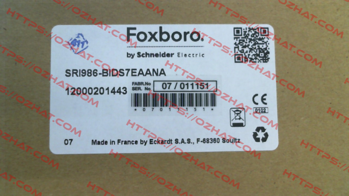 SRI986-BIDS7EAANA Foxboro