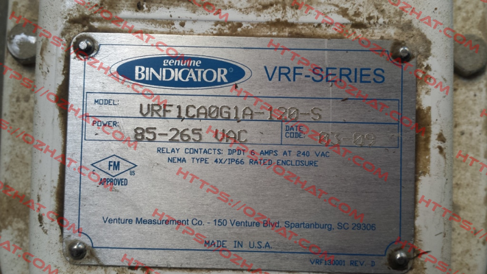 VRFII-SG-CX10B-108  Bindicator