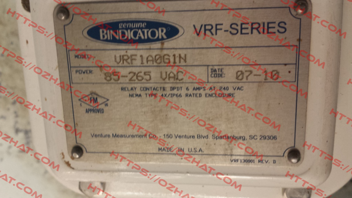 VRFII-SG-N  Bindicator