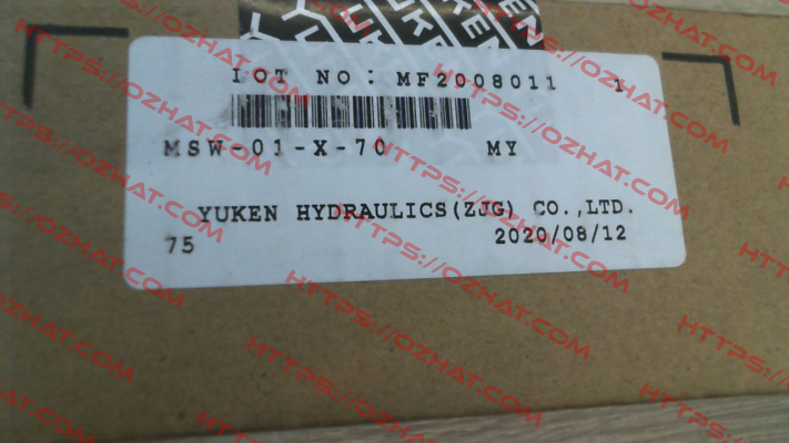 MSW-01-X-70 Yuken