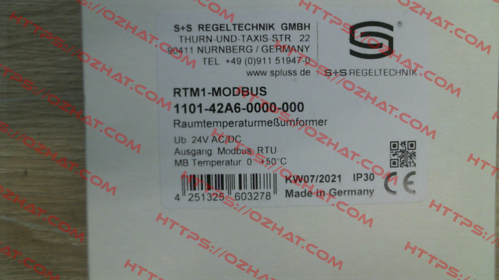 1101-42A6-0000-000 S+S REGELTECHNIK