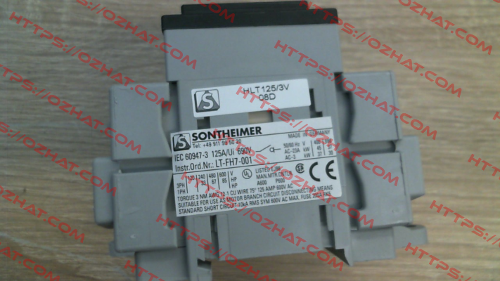 HLT125/3V Sontheimer