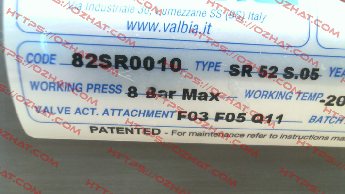82SR0010 / SR52 Valbia