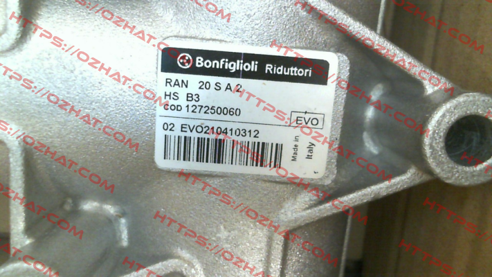 127250060 / RAN 20 S A 2 HS B3 Bonfiglioli