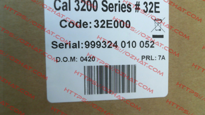 32E000 Cal Controls