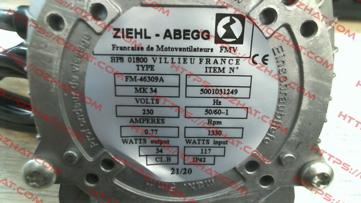 XGZA9999W FMV-Lamel (now Ziehl Abegg)