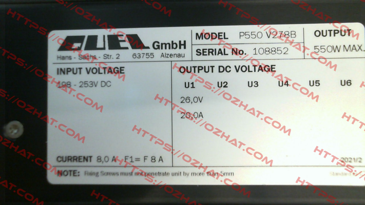P550/V278B Quel