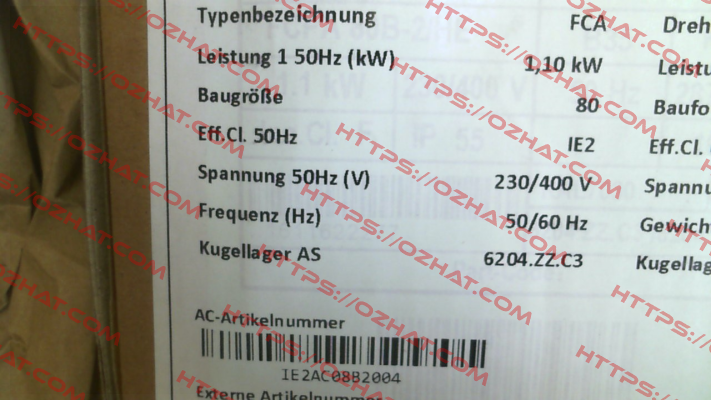 FCPA 80B-2/HE AC Motoren