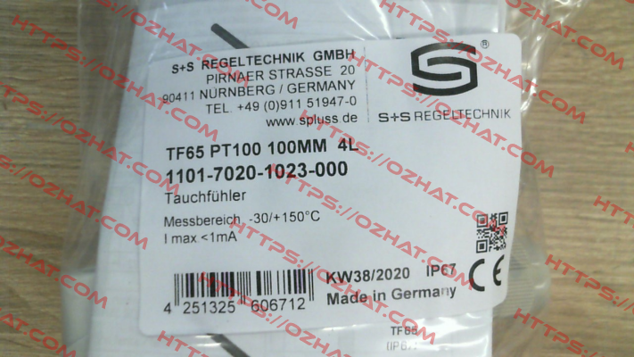 1101-7020-1023-000 S+S REGELTECHNIK