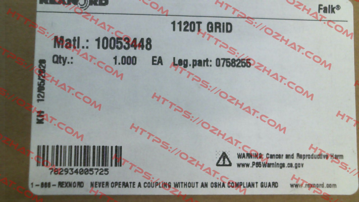 0758255 Rexnord