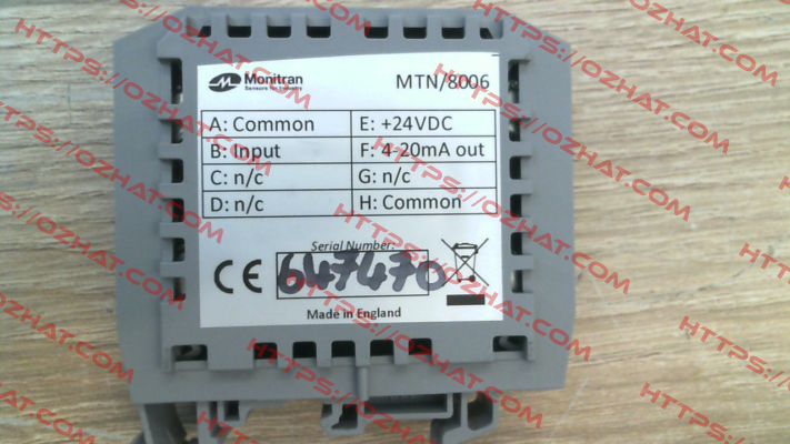 MTN/8006 Monitran