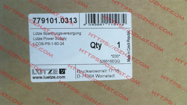 779101.0313  ( LCOS-PS-1-60-24) Luetze
