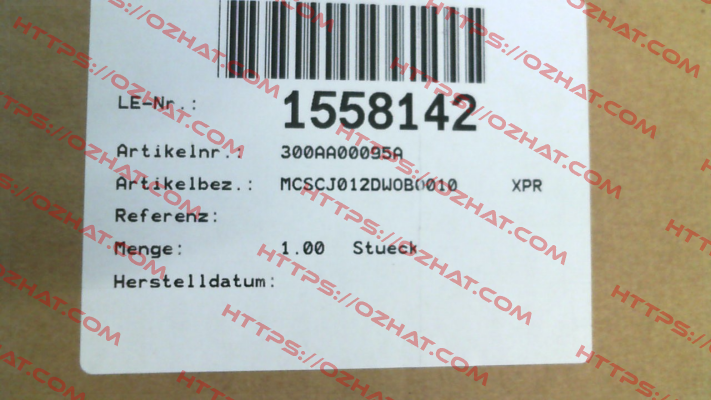 300AA00095A / MCSCJ012DW0B0010 Vickers (Eaton)