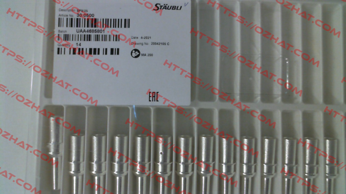 30.0500 SP8/25 Staubli