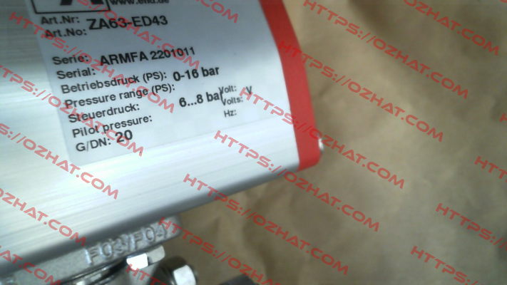 ZA63-ED43(DN20) End Armaturen
