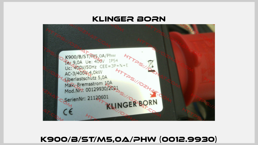 K900/B/ST/M5,0A/PhW (0012.9930) Klinger Born
