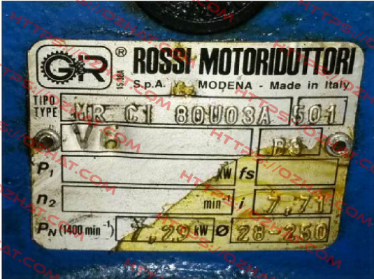 MR CI 80 UO3A - 28x250 - 7,71 Rossi