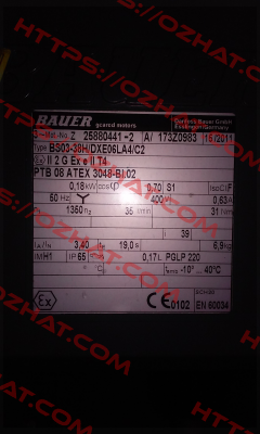 BS03-38H/DXE06LA4/C2  Bauer