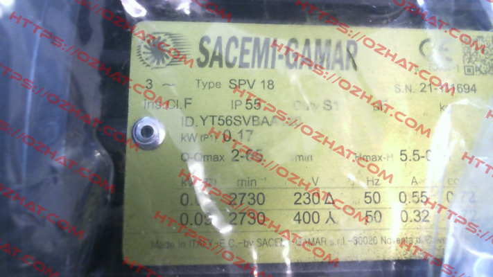 SPV 18 - 120 (ID.YT56SVBAA1205-1) Sacemi