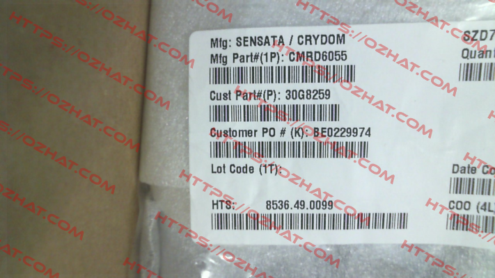 P/N: CMRD6055 Crydom