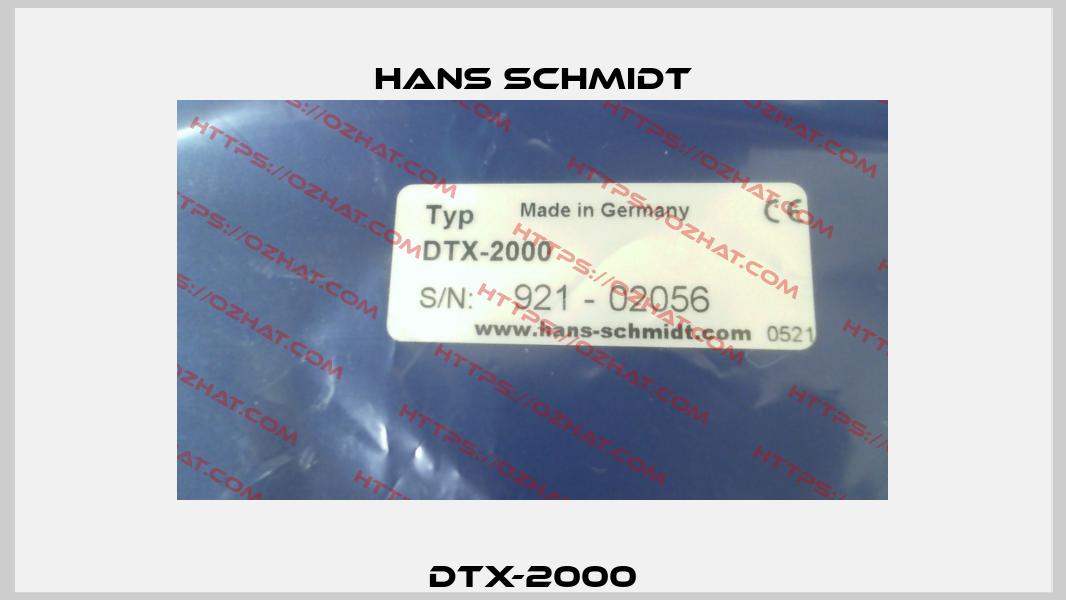 DTX-2000 Hans Schmidt