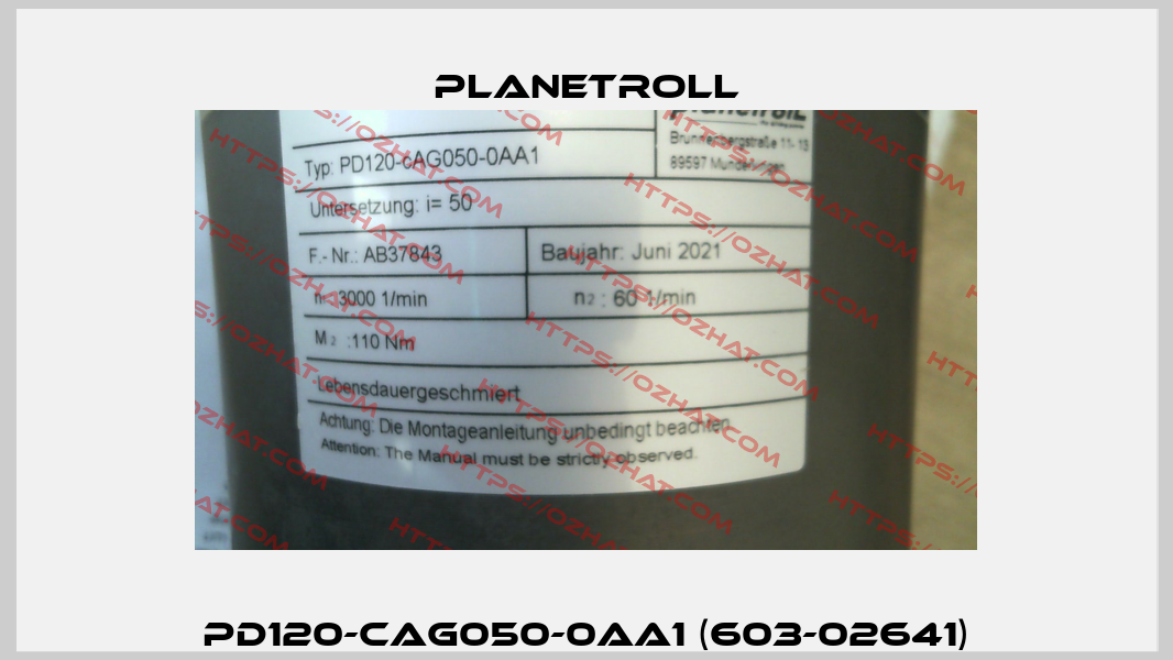 PD120-CAG050-0AA1 (603-02641) Planetroll