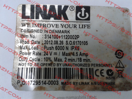 285100-00200110  Linak