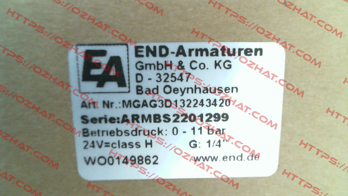 MGAG3D132243420 End Armaturen
