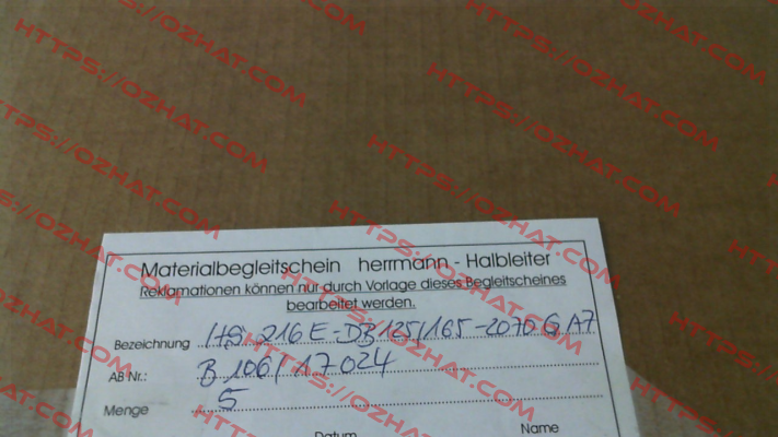 HS216E-DB125/165-2070GA7 Herrmann
