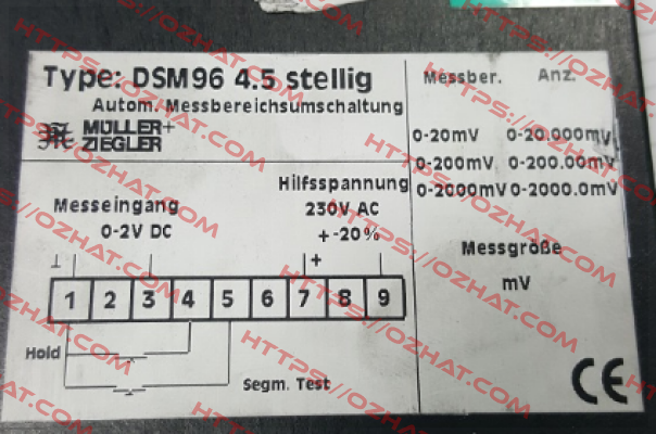 DSM96 4.5 stellig obsolete  Müller Ziegler