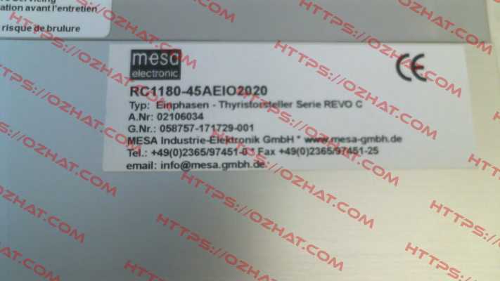 RC1180-45AEIO2020 CD AUTOMATION
