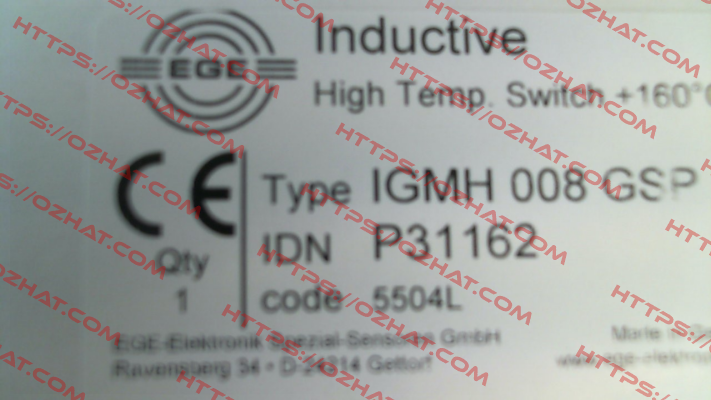 P31162 / IGMH 008 GSP Ege