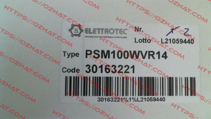 PSM100WVR14 Elettrotec